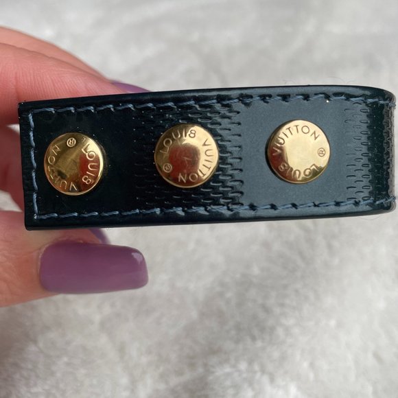 LOUIS VUITTON VERNIS Leather Sappora Bracelet 2002 